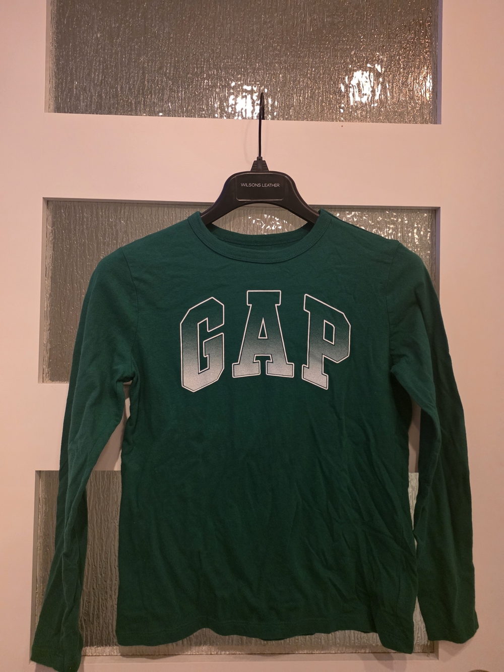 GAP Green Long-Sleeve Teesize 10/12 (Lrge Kids)